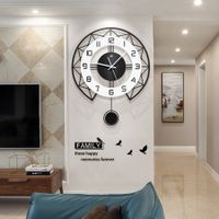 Wall Clocks for Bedroom, Kitchen, Home Office, Modern Wall Clock Battery Operated, Large Silent Non-Ticking