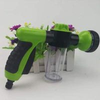8 Modes Adjustable Car Wash Foam Water Gun,Multifunction Foam Sprayer (Green)
