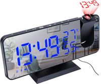 LED Digital Alarm Clock Electronic LED Projector Desktop Smart Home Bedroom Bedside Clock