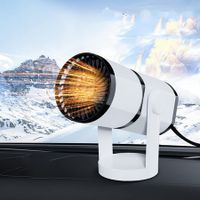2-in-1 Portable Fans with Heating and Cooling Function, 3-Socket Plug Cigarette Lighter,360 Degree Rotatable Defroster