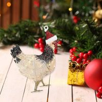 Christmas Tree Ornaments Scarf Chicken Shatterproof Christmas Ornaments B