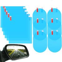 12 Pieces Car Rearview Mirror Film Rainproof Waterproof Mirror Film Anti Fog Nano Coating Car Film for Car Mirrors and Side Windows