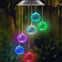Solar Ball Garden Decor, Color Changing Solar Lights Outdoor Patio Front Porch Decorations, Birthday Gifts for Women