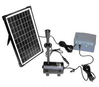 10W Solar Power Fountain/Pond/Pool Water Feature Pump Kit with Timer & LED Lights