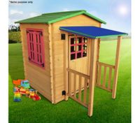 Outdoor Wooden Cubby Playhouse