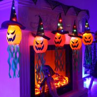 Halloween String Lights Battery Operated 100 Feet 5 LED 3D Pumpkin Ghost Lights,Lights Indoor Outdoor Halloween Party Deco