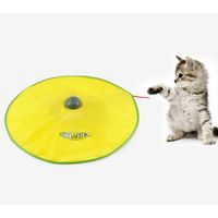 Smart Cat Toys Electric Undercover Mouse Tail Fabric Moving Feather Interactive Toy For Cat Pet