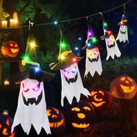 Halloween Decorations Flying Witch Hats,5 Pack Ghost Hanging Halloween Indoor Outdoor Decor for Party Patio Lawn Garden