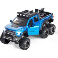 F-150 - 1/28 Scale Diecast Metal Toy Truck Refitted Off-Road Truck Model (Blue)
