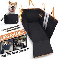 Front Rear Dog Seat Protector Cover Waterproof Scratch Proof Non-Slip Dog Pet Seat Covers for Cars and SUVs Seat Protection