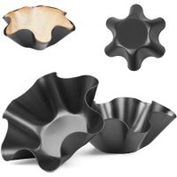 Cake Molds Tortilla Maker Taco Shell Maker Bowl Carbon Steel Baking Kitchen (2pcs)
