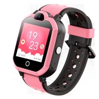 4G Waterproof Children's Smartwatch Phone for Kids, with Anti-Lost GPS WiFi LBS Tracker, Video Call, Calling, SOS, Voice Chat, Pedometer (Pink)