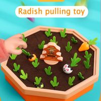 Funny Pull Radish Toy for Children Picking Vegetables Early Education Toys