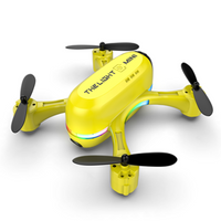 2022 Newest Mini Dual Camera Hd Light-Emitting  Aerial Photography Drone Color Yellow