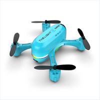 2022 Newest Mini Dual Camera Hd Light-Emitting  Aerial Photography Drone Color Blue