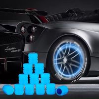 Tire Valve Stem Caps for Car,12PCS Noctilucous Tire Air Caps Cover,Illuminated Auto Wheel Valve Stem Cap,Newly Upgraded Diamond Luminous(Blue)
