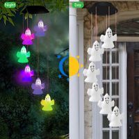 Solar Light Halloween Ghost Lantern Outdoor Courtyard Garden Decoration