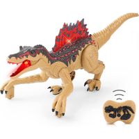 Remote Control Dinosaur Toys for Kids, Rechargeable Electronic 2.4G RC Walking Robot Spinosaurus Dinosaur Toys, Roars and LED Light
