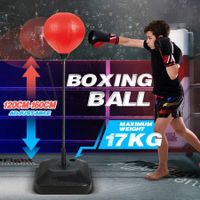 160CM Speed Ball Boxing Punching Bag Stand Set Height Adjustable Freestanding for Kids Adults with Gloves Pump