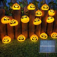 6.5m Halloween Lights string with 30 led Pumpkin Light,Orange Lights 2 modes