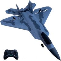 F-22 RC Plane Ready to Fly, 2.4GHz Remote Control Airplane, Easy to Fly RC Glider for Kids and Beginners