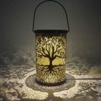 Solar Lanterns Outdoor, Solar Powered Portable Throw Light for Table Patio Yard Pathway Walkway