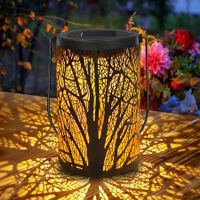 Solar Lantern Outdoor Lights for Decorative Atmosphere Hanging Garden Lantern (1 Pack)