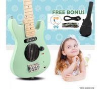 30" Kids Electric Guitar Pack (Apple Green)