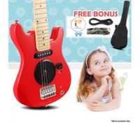 30" Kids Electric Guitar Pack (Red)