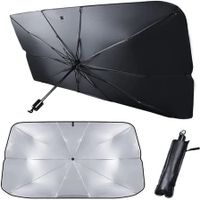 Car Windshield Sun Shade UV Rays and Heat Sun Visor Protector Foldable Reflector Windshields Umbrella (145x79cm)L