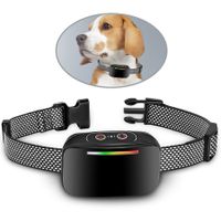Electric Dog Barking Collar Safety Waterproof Vibration Training Dog Collar Control 3 Modes Anti-Barking Suitable For All Dogs