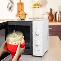 Microwaveable Silicone Popcorn Popper, BPA Free Collapsible Hot Air Microwavable Popcorn Maker Bowl