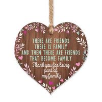 Friends plaque,Friends that are family wooden heart,gifts for friends women,best friend plaque,hug gifts motivational miss you gift,birthday Christmas