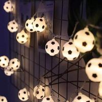 20 Leds 3M Football String Lights Soccer Ball Night Light Garlands Decor Kids Bedroom Party Xmas Holiday Light