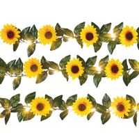 Solar Powered Sunflower String Lights( 10 Lights)