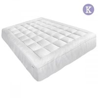 Giselle King Mattress Topper Pillowtop 1000GSM Microfibre Filling Protector