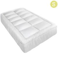 Giselle Single Mattress Topper Pillowtop 1000GSM Microfibre Filling Protector