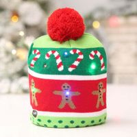 LED Light Up Party Hat, Knitted Christmas Hat with Colorful Lights for Adults and Kids, Flashing Party Hat for Party Birthday Christmas