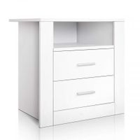 Artiss Bedside Tables Drawers Storage Cabinet Drawers Side Table White