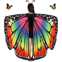 Butterfly Shawl Fairy Ladies Cape Nymph Pixie Halloween Costume Accessory