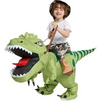 Inflatable Dinosaur Costume T Rex Air Blow up Funny Halloween Party Costume for Kids