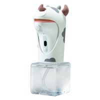 Automatic Soap Dispenser, Kids Foaming Touchless Hand Soap Dispenser,Cow Foam Sanitizer Dispenser for Bathroom Countertop