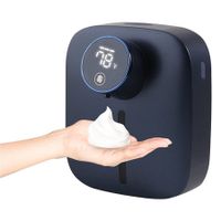 Wall Mounted Automatic Soap Dispenser, Upgraded Foam Soap Dispenser with Display,Infrared Sensor for Bathroom