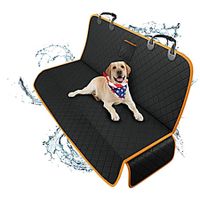 Dog Car Seat Covers 100% Waterproof Rear Seat Covers For most Cars Dog Hammock 135 * 48 * 56cm,Orange