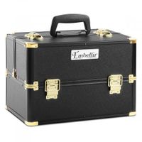 Professional Make Up Cosmetic Beauty Case - Black & Gold