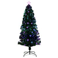 Jingle Jollys 1.8M 6FT LED Christmas Tree Optic Fiber Multi Colour Lights