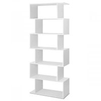 6 Tier Display Shelf - White