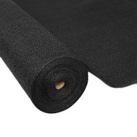 10m Shade Cloth Roll with 1.83m Width and 90% Shade Block - Black