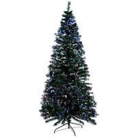 Jingle Jollys 2.1M 7FT LED Christmas Tree Optic Fiber Multi Colour Lights