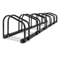 Portable Bike Parking Rack Maximum 6 Bikes - Black